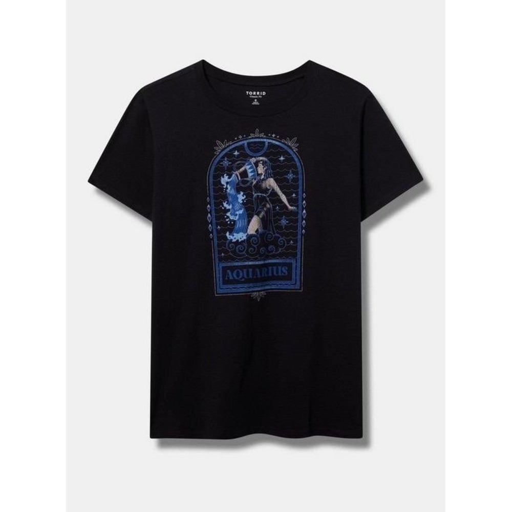 NWT Torrid Aquarius Classic‎ Fit Crew Tee 1X - Picture 2 of 8